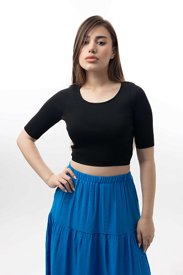 Женский джемпер короткий рукав SS23WES419-143706 фото